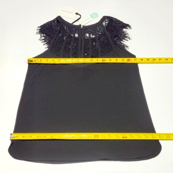 NWT 41 Hawthorn Eyelash Lace Blouse (S) - Picture 9 of 10